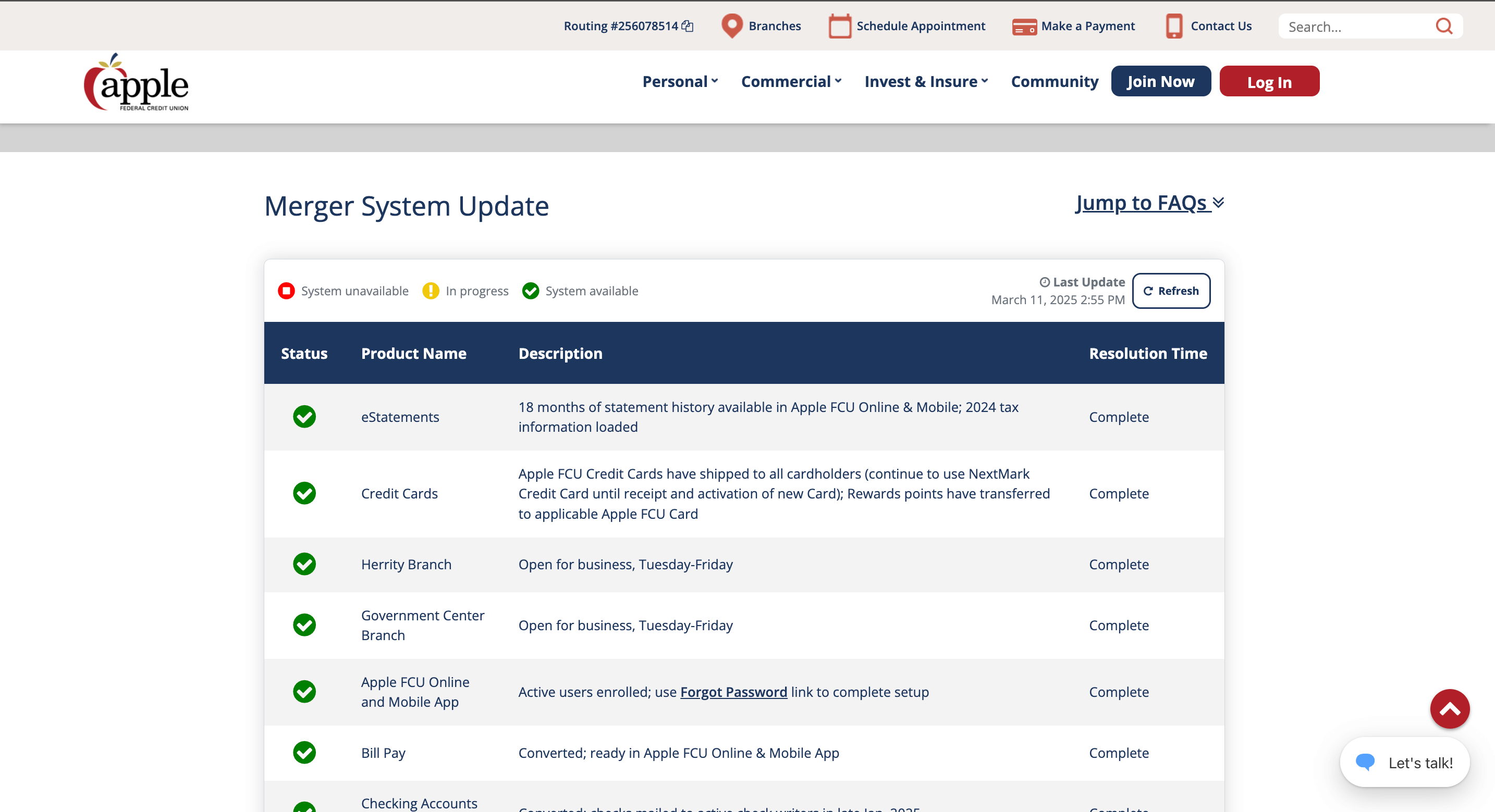 Custom Status Dashboard