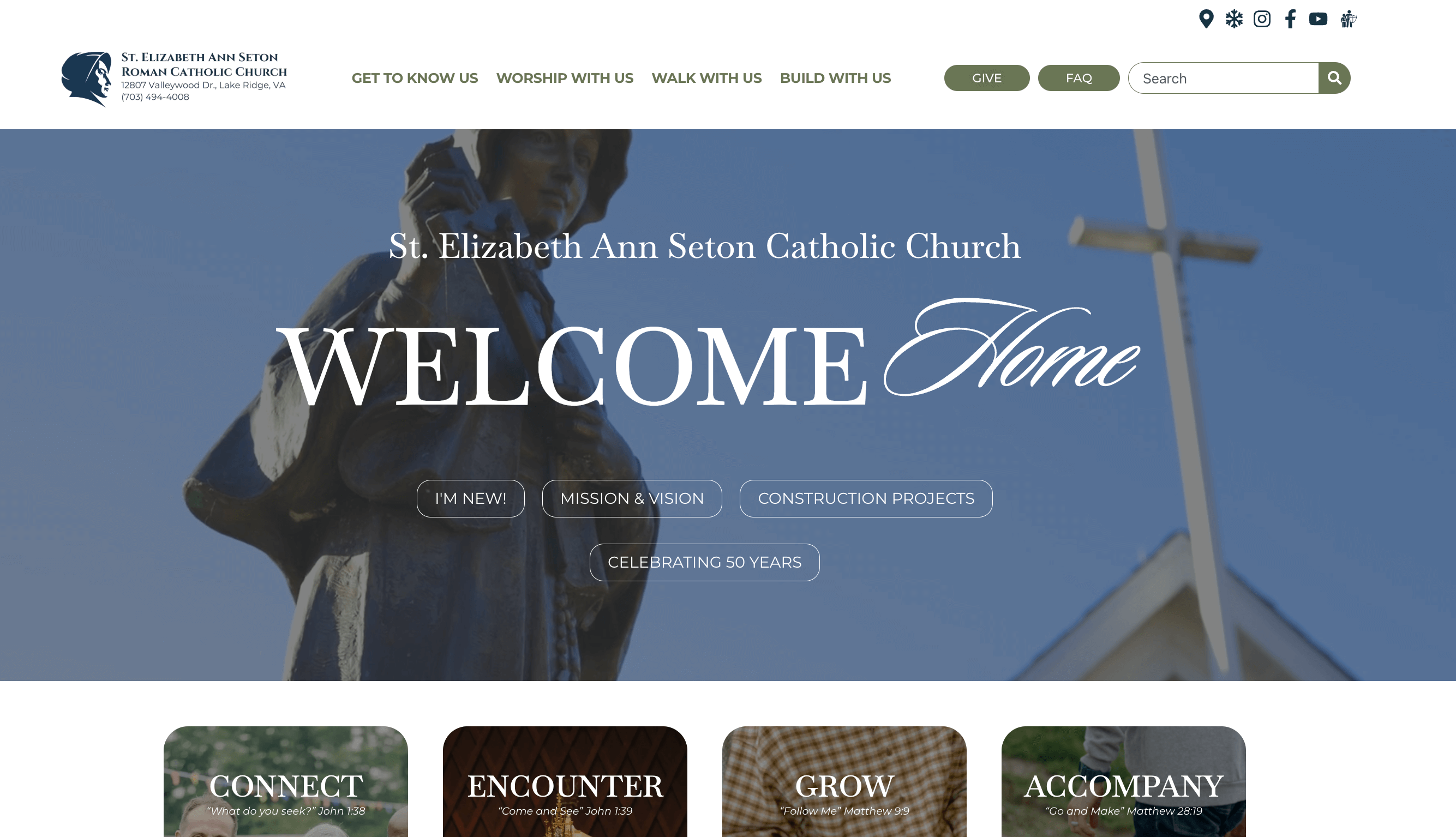 Catholic Church Website Redesign