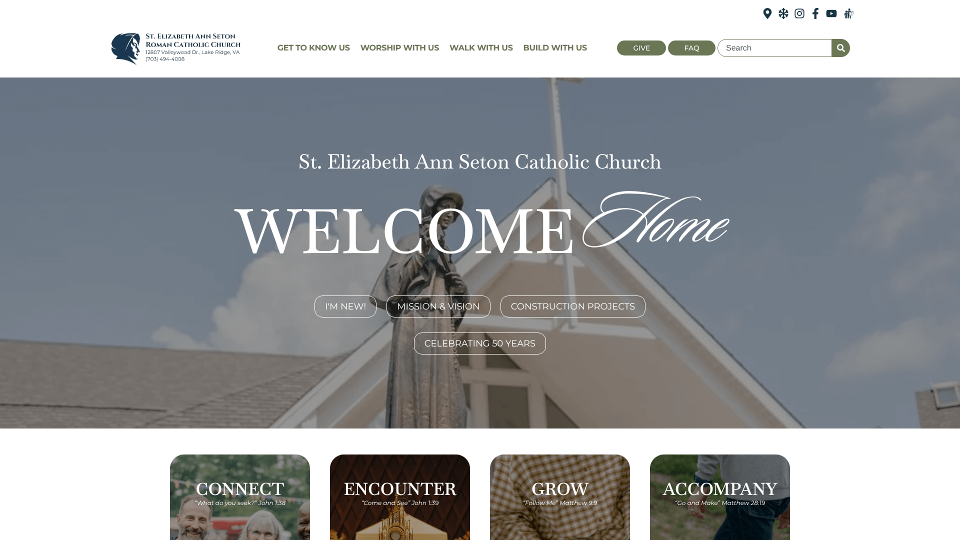 Catholic Church Website Redesign